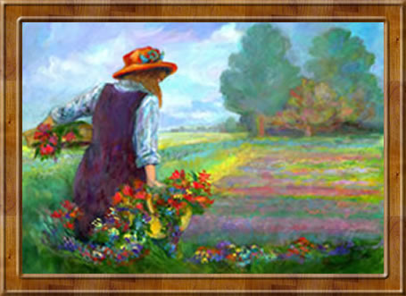 Susan Silverman Fink's "Picking Flowers"